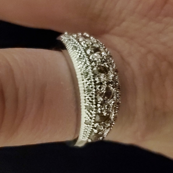 New Round Cut Pink Sapphire 925 Silver Ring. - Picture 8 of 11